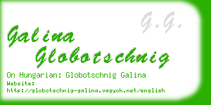 galina globotschnig business card
